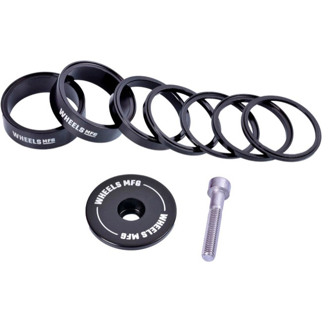 Wheels Mfg StackRight Essential Headset Spacer Kit, 1-1/8" Purple