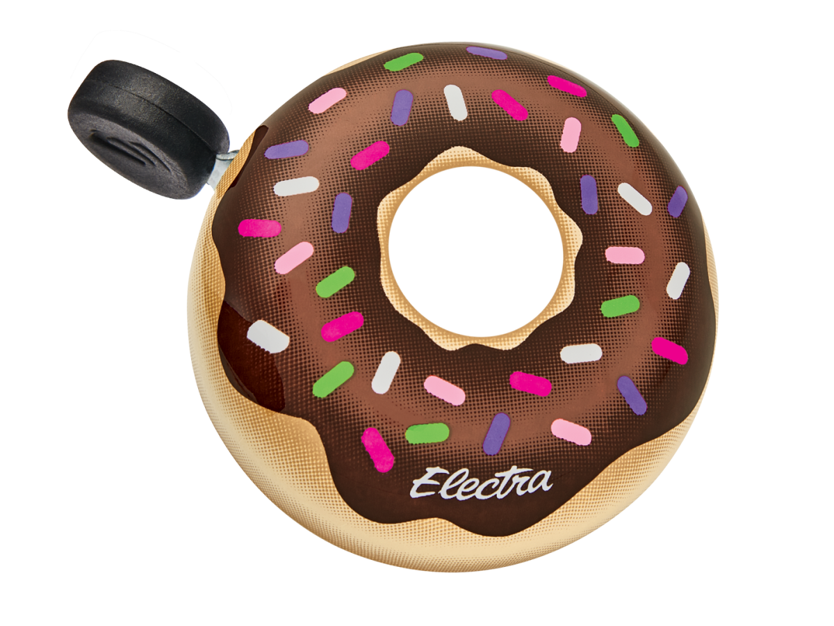 Electra Donut Ringer Bike Bell, Brown/Pink