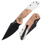 Kansept Knives Fenrir Button Lock Copper Foil
