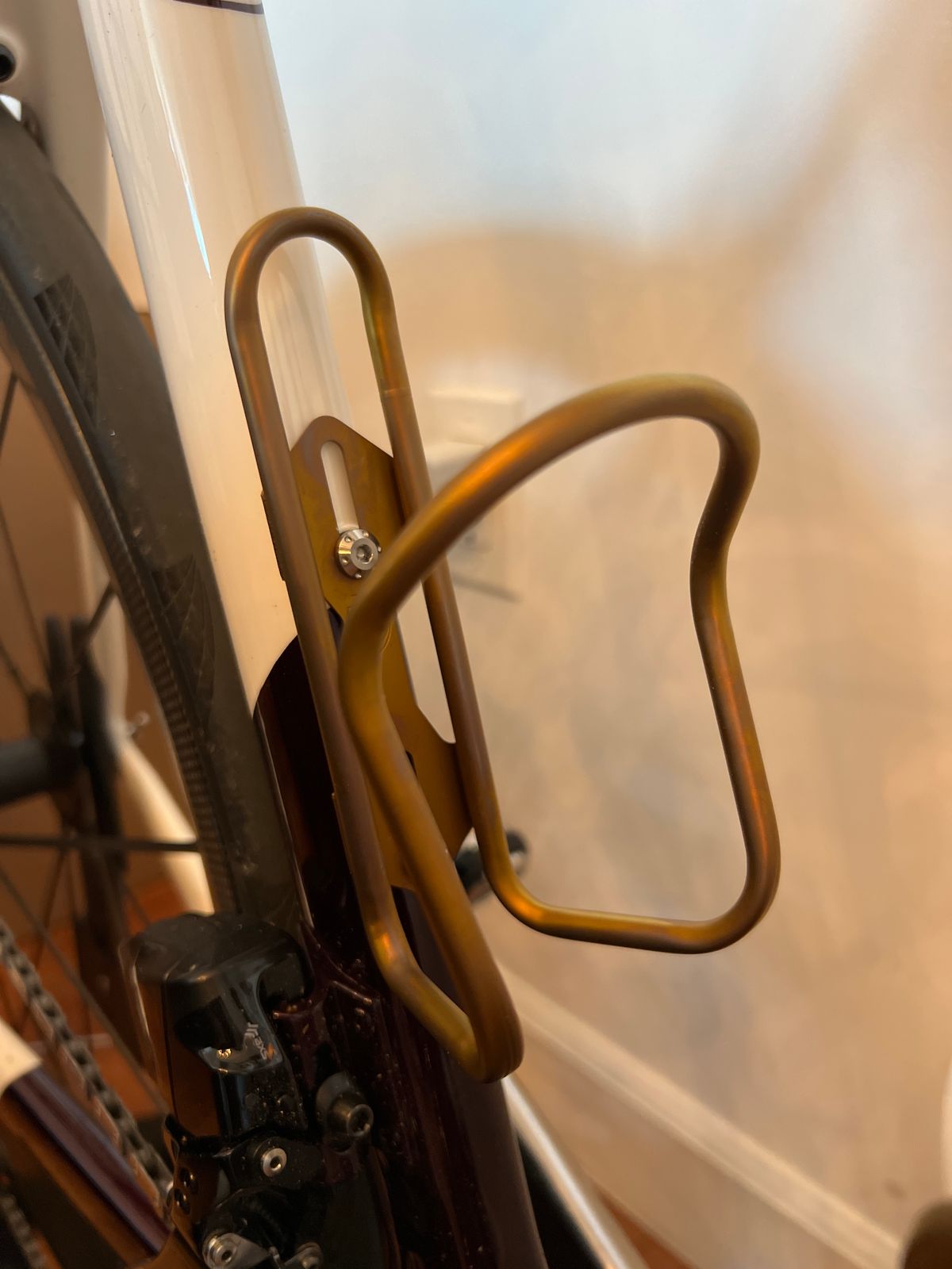 Silca Anodized Titanium Bottle Cage - Bourbon