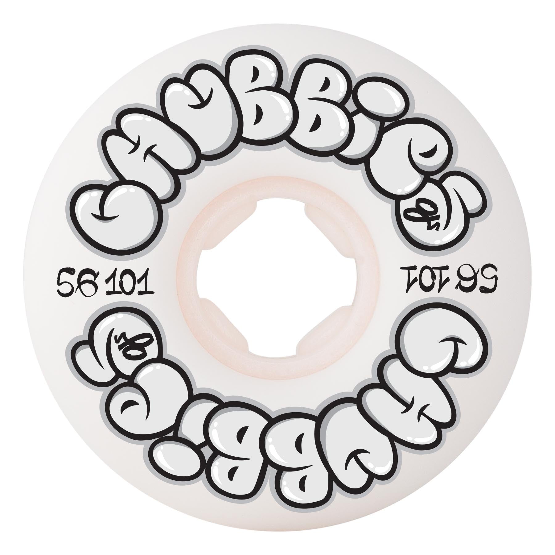Wheels - OJ 56mm Throw Ups Chubbies White 101a