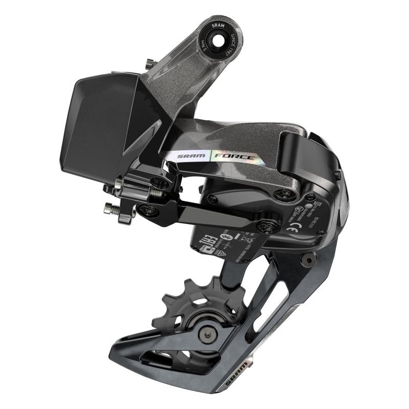 SRAM Force XPLR AXS eTap Rear Derailleur - 12-Speed, Medium Cage, 44t Max, (Battery Not Included), Iridescent Gray, D2