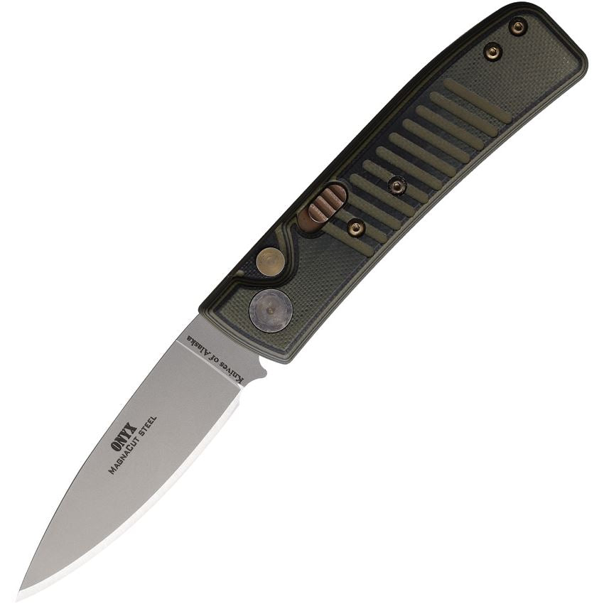 Knives Of Alaska Auto Onyx Button Lock Blk G10 (USA)