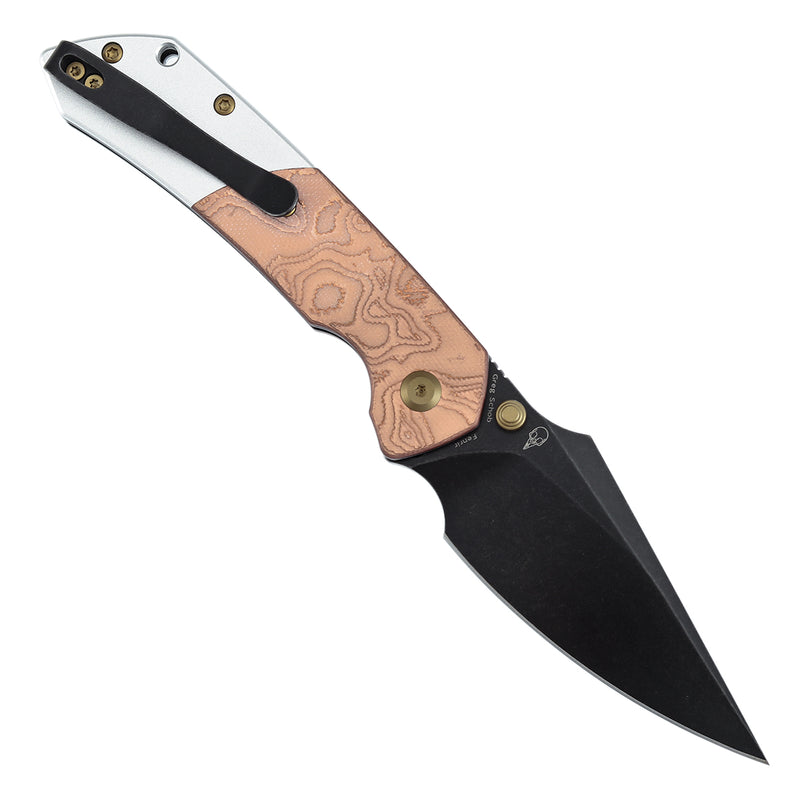 Kansept Knives Fenrir Button Lock Copper Foil