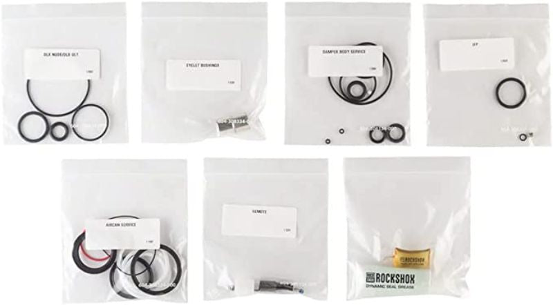 RockShox Rear Shock Service Kit - 200hr /1 Year, Deluxe/Deluxe REMOTE A1-B2 (2017-2020)/DELUXE NUDE B1+ (2019+)