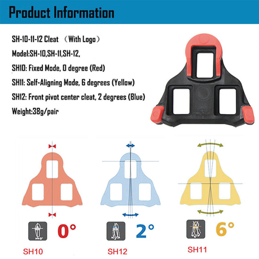 SM-SH12 CLEAT / PAIR