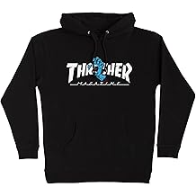 Godzilla Destroyer P/O Hooded Midweight Sweatshirt Black Lg Youth Santa Cruz