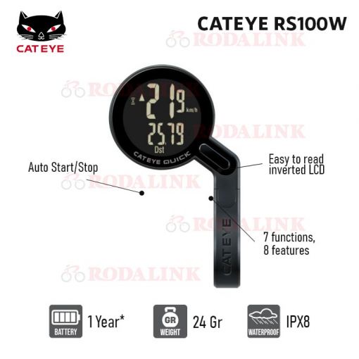 Computer - CATEYE CC-RS100W QUICK WRELESS BK