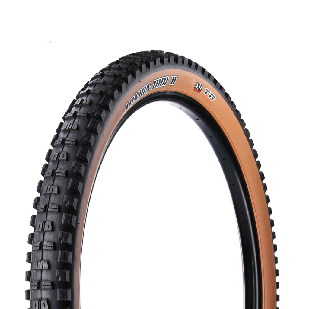 Tire - Maxxis Minion DHR II Tire - 29 x 2.4, Tubeless, Folding, Black/Dark Tan, Dual, EXO, Wide Trail
