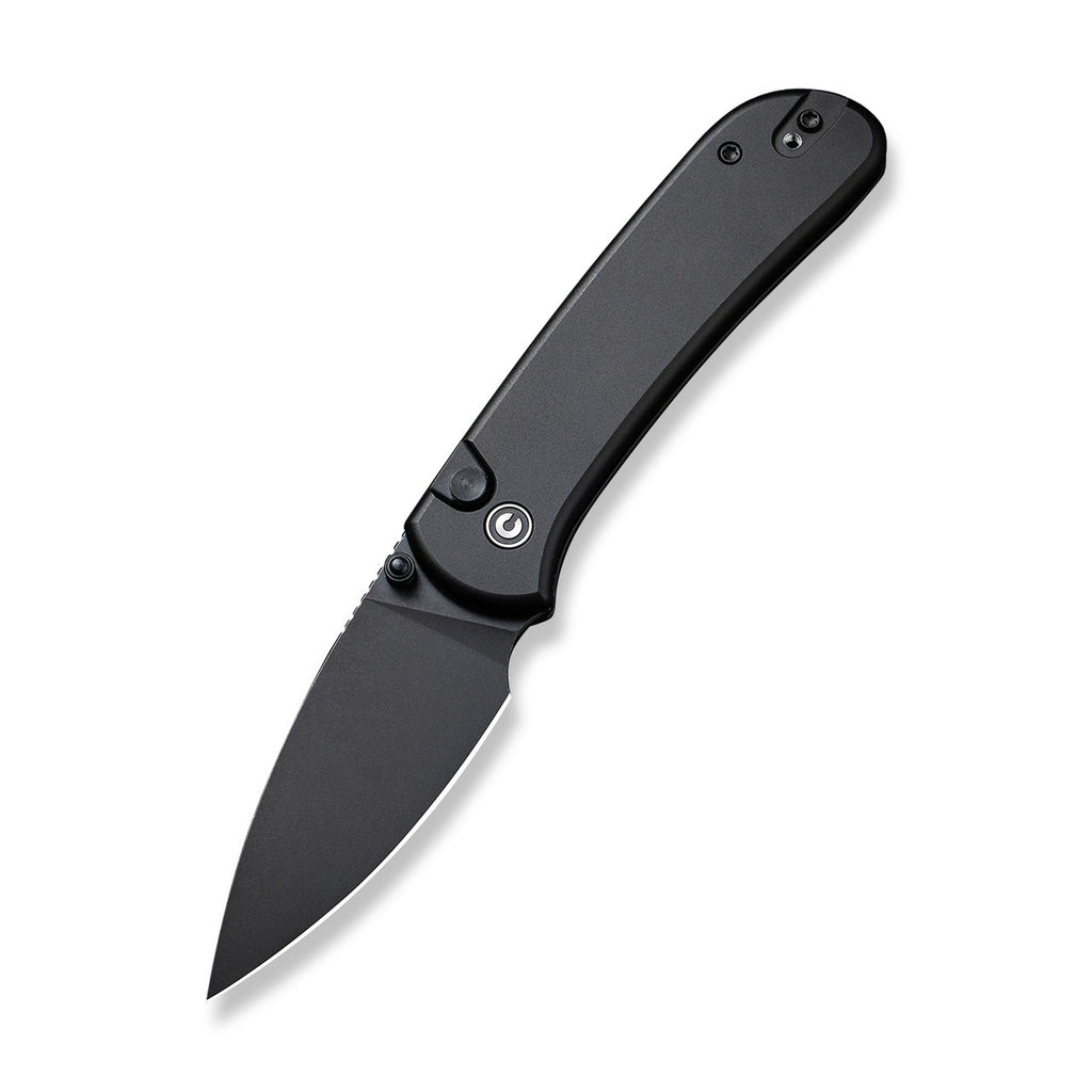 CIVIVI Qubit Black Aluminum Handle Black Stonewashed 14C28N Blade
