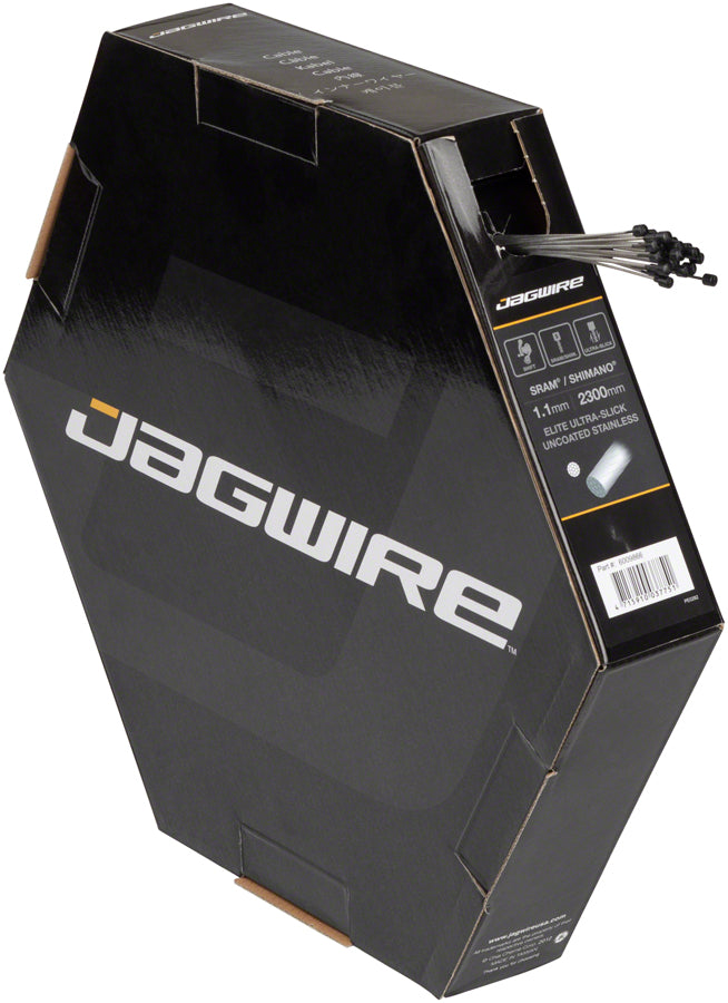 Jagwire Elite Ultra-Slick Shift Cable - 1.1 x 3100mm, Polished Stainless Steel, For SRAM/Shimano
