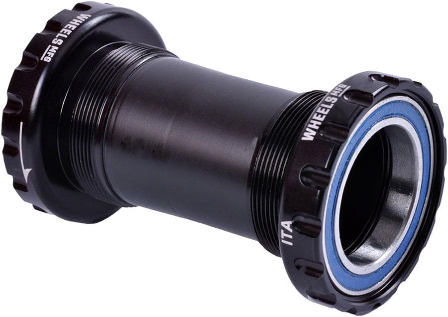 Wheels Manufacturing Italian Bottom Bracket - 29mm DUB Spindle, ABEC 3, Black