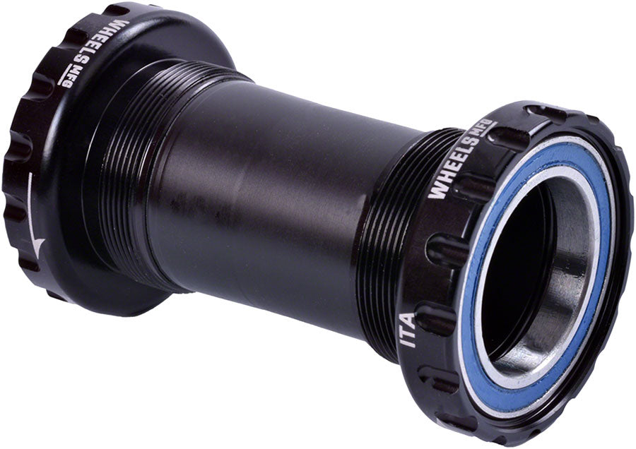 Wheels Manufacturing Italian Bottom Bracket - 29mm DUB Spindle, ABEC 3, Black