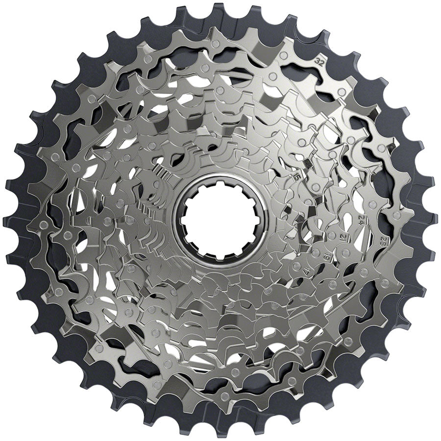 SRAM RED AXS XG-1290 Cassette - 12 Speed, 10-36t, Silver, For XDR Driver Body, D1