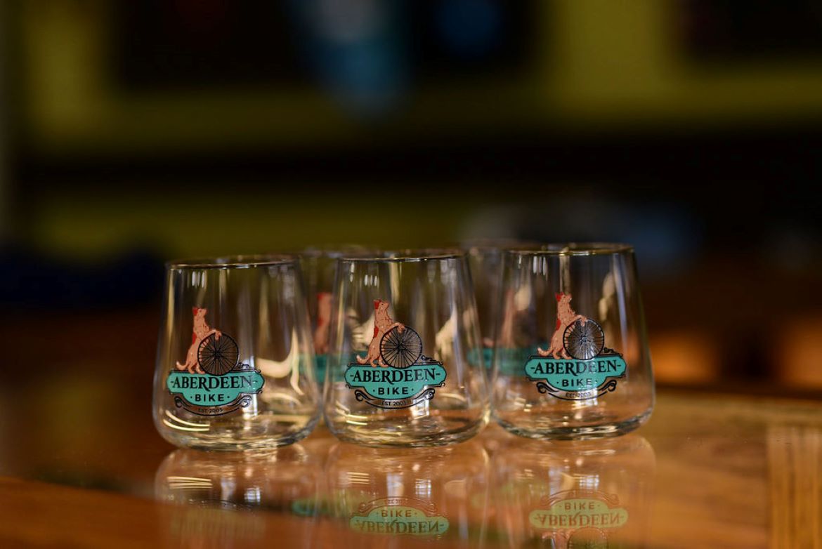 Merch - Aberdeen Bike Logo Glass