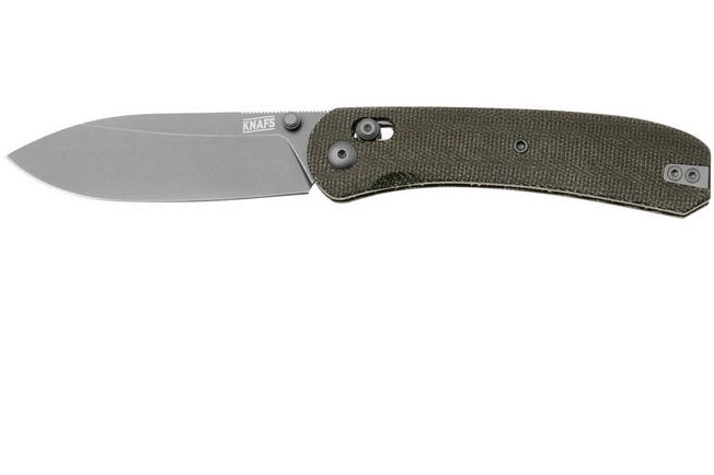 KNAFS- 00274 Lander 2 Pocket Knife - Green Micarta