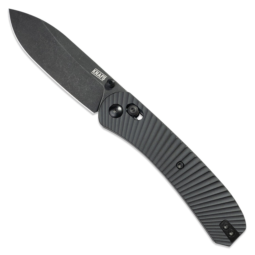 Knafs Lander 2 Pocket Knife - Solar Flare Red - Grey Stonewash - Pre-built