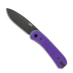 KNAFS-00381 Lander 1 - Purple G10 - Gray Stonewash - Pre-Built