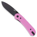 KNAFS- 00374 Lander 1 Pocket Knife - Purple G10 - Black Stonewash - Pre-Built