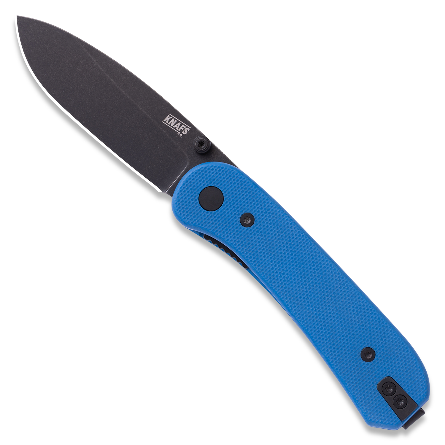 KNAFS- 00374 Lander 1 Pocket Knife - Purple G10 - Black Stonewash - Pre-Built