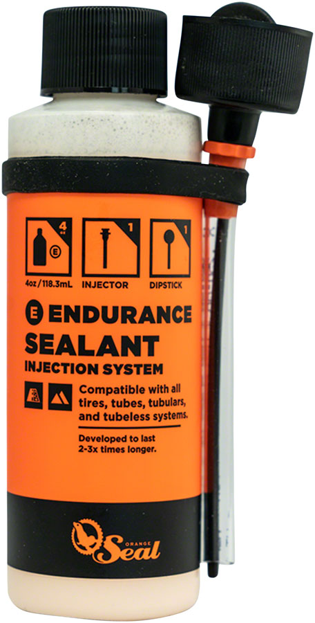 Sealant - Orange Seal Tubeless Tire Sealant with Twist Lock Applicator - 4oz