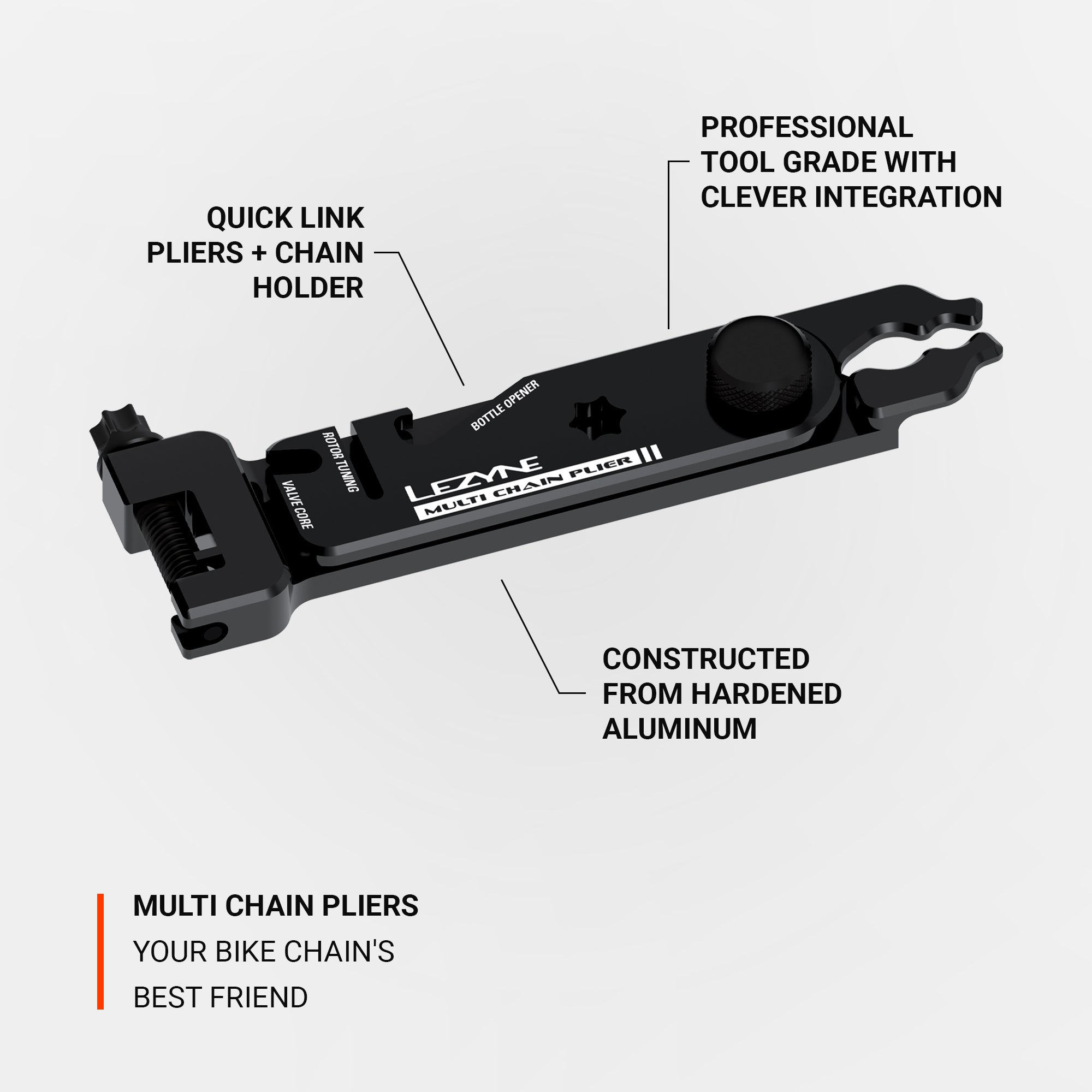 Tool - Lezyne MULTI CHAIN PLIERS BLACK / WHITE