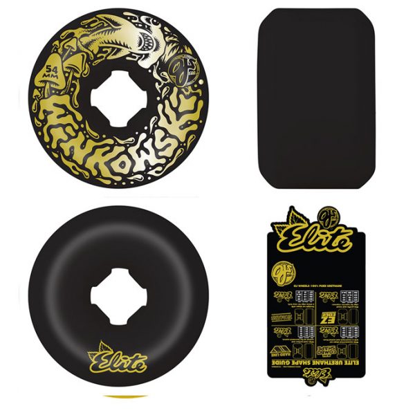 Wheels - OJ 54mm Erick Winkowski Gold Dope Planet Elite Black Hardline 95a