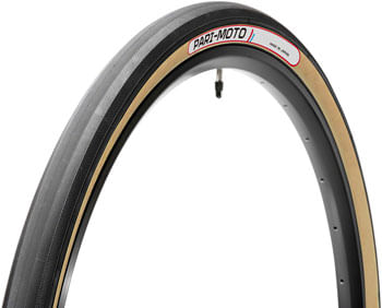 Tire - Panaracer Pari-Moto Tire - 650b x 42, Clincher, Folding, Black/Amber
