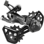 microSHIFT ADVENT Rear Derailleur - 9 Speed, Medium Cage, Black, With Clutch