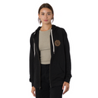 Ornate Dot Zip Hooded Lightweight Sweatshirt Black XS Womens Santa Cruz
