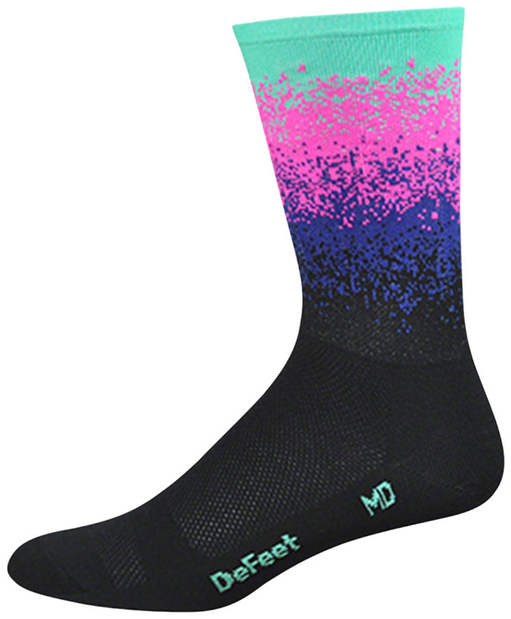 Socks - DeFeet Aireator 6" Ombre Socks, Purple XL