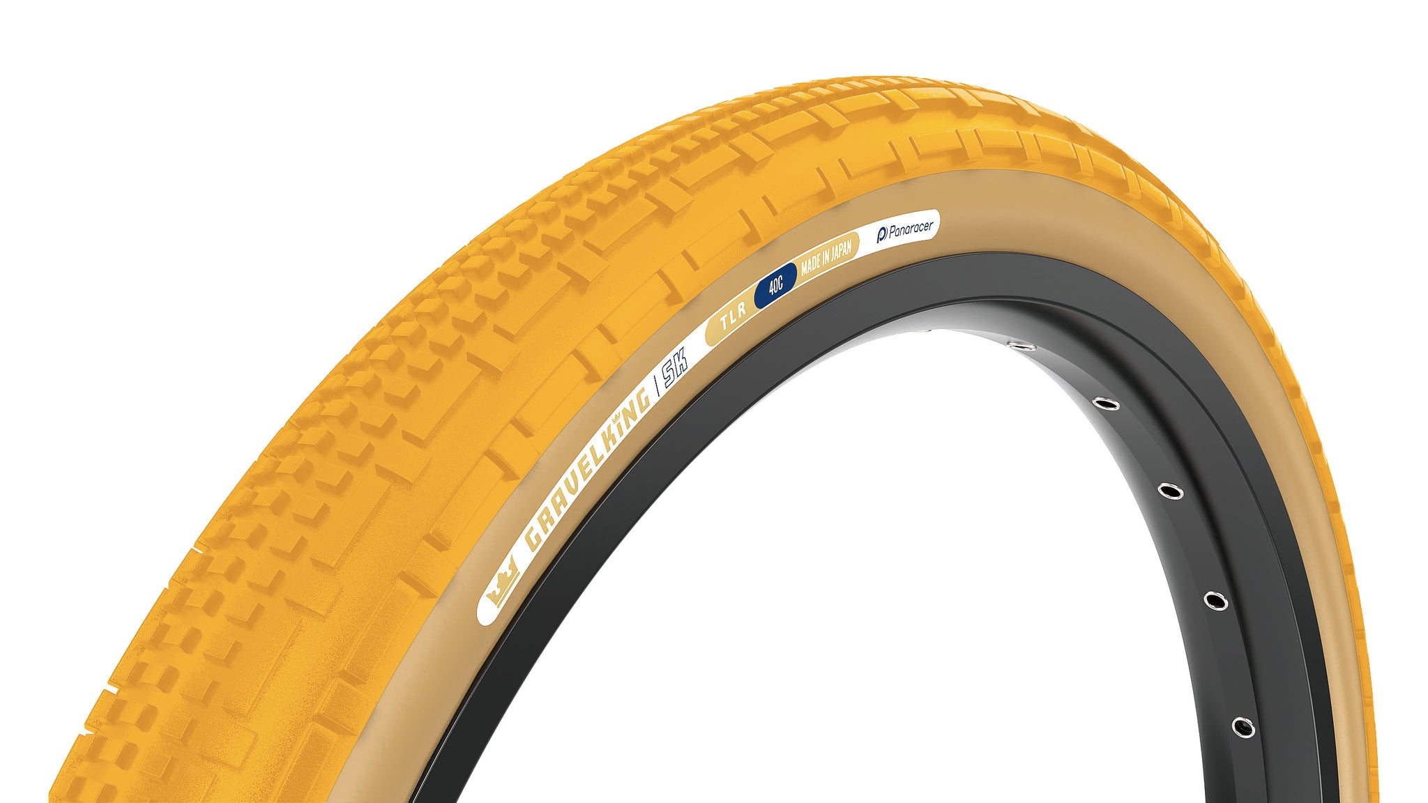 Tire - Panaracer GravelKing SK Tire - 700 x 40, Tubeless, Folding, Honey Butter/Black