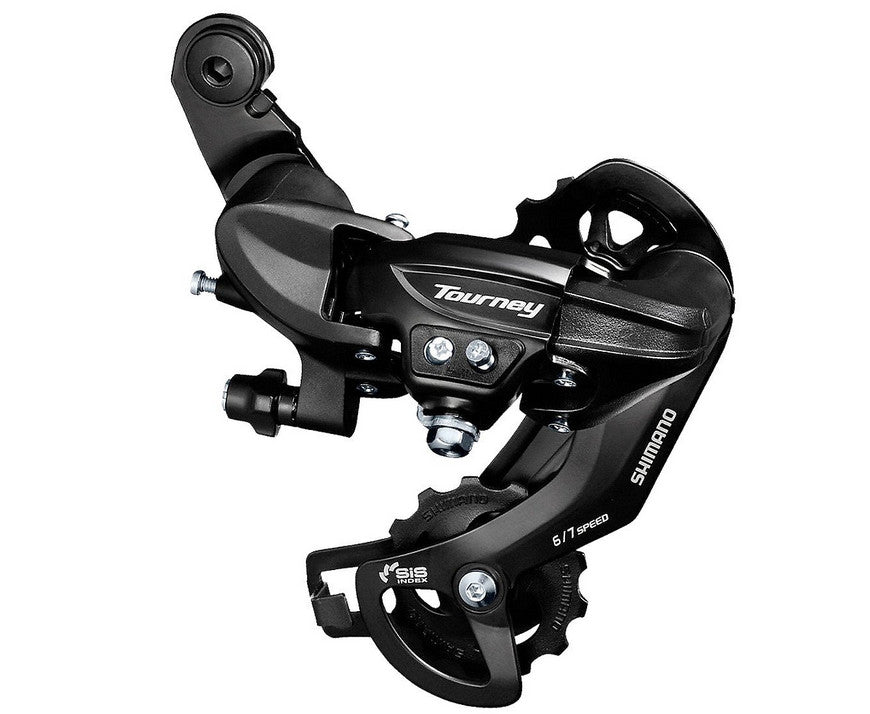 Shimano Tourney RD-TY300-SGS Rear Derailleur - 6,7 Speed, Long Cage, Black, Shimano Rear Direct Mount