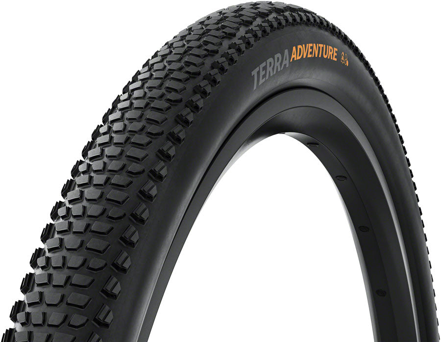 Tire - Continental Terra Adventure Tire - 700 x 45, Tubeless, Folding, Black, Grip, Trail Casing, E25
