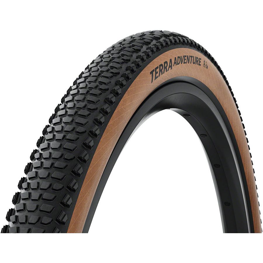 Tire - Continental Terra Adventure Tire - 700 x 45, Tubeless, Folding, Black, Grip, Trail Casing, E25