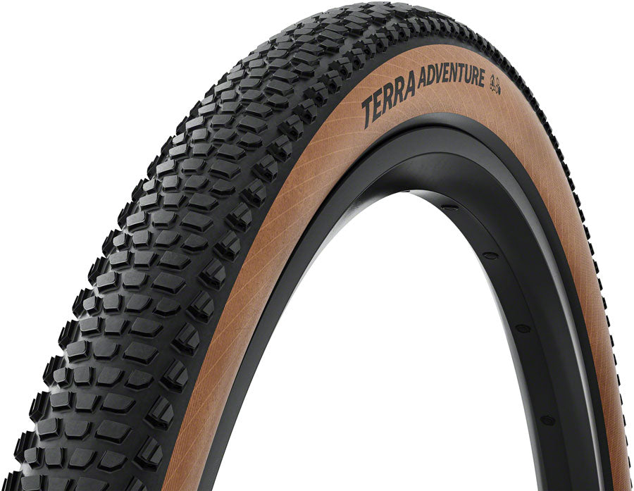 Tire - Continental Terra Adventure Tire - 700 x 45, Tubeless, Folding, Black, Grip, Trail Casing, E25
