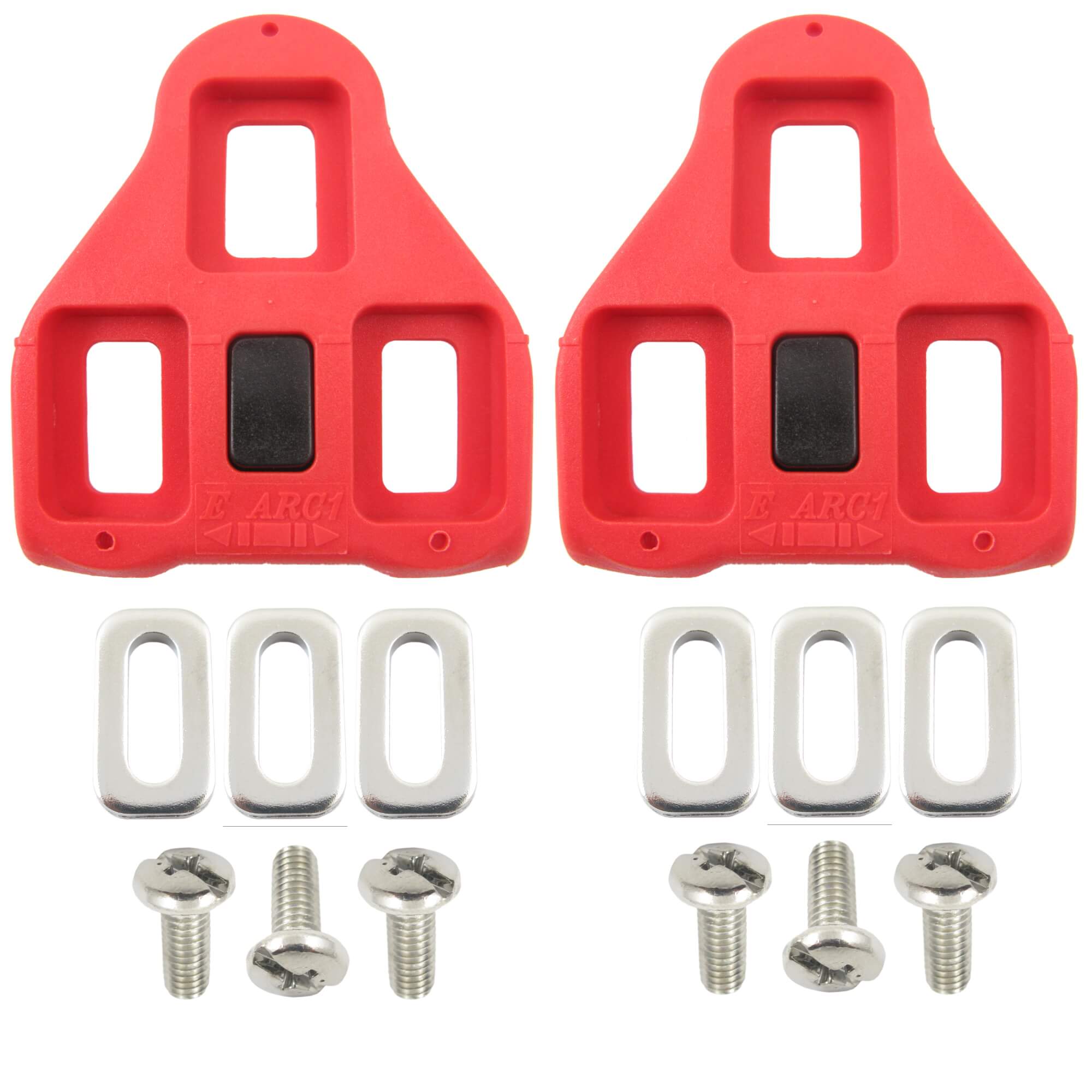 VP ARC 1 LOOK Delta Cleats, 9 Degree Red