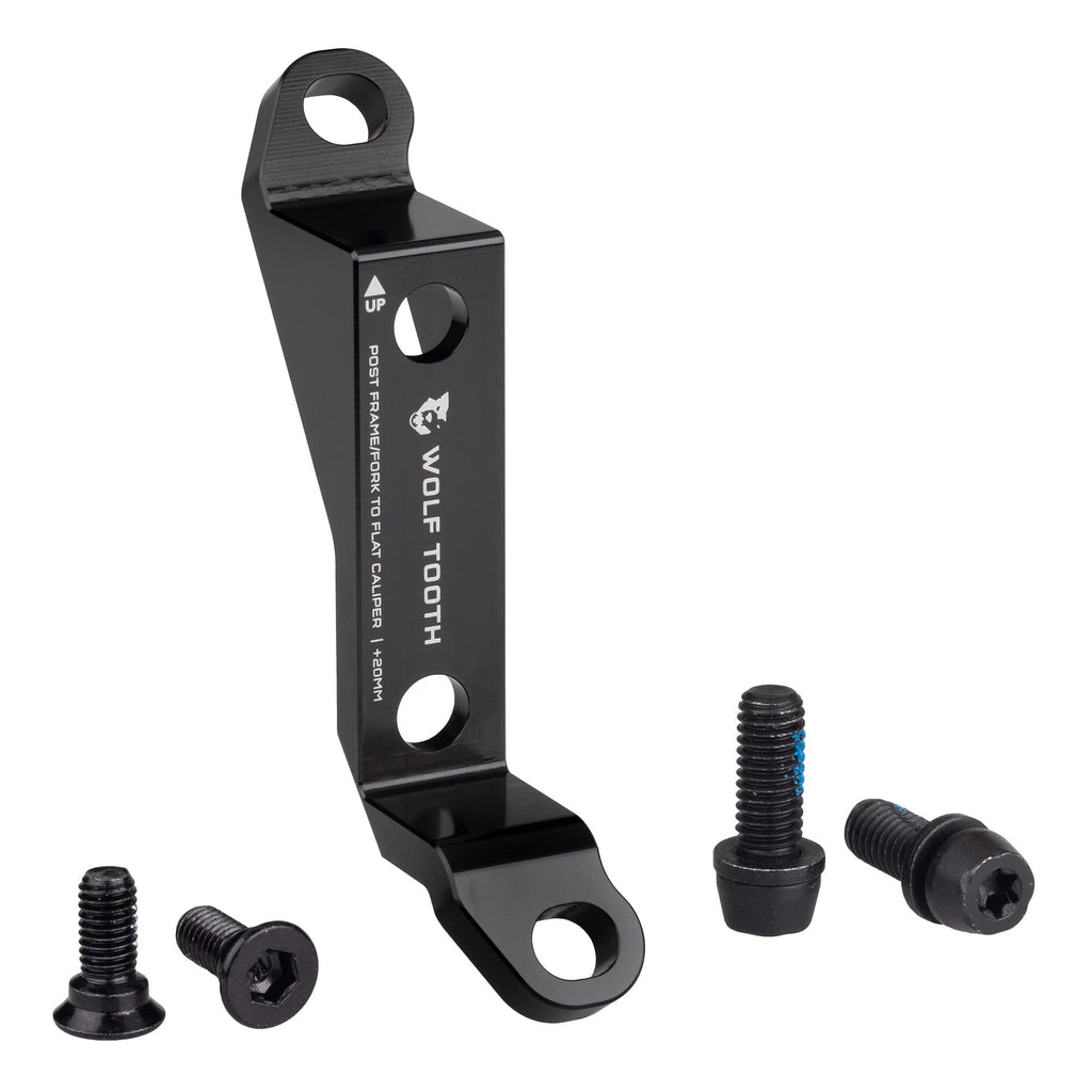 Wolf Tooth Disc Brake Adapter - Post to Flat Mount, +20mm