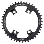 Wolf Tooth Shimano 110 Asymmetric BCD Chainring - 42t, 110 Asymmetric BCD, 4-Bolt, Drop-Stop, For Shimano Cranks, Black