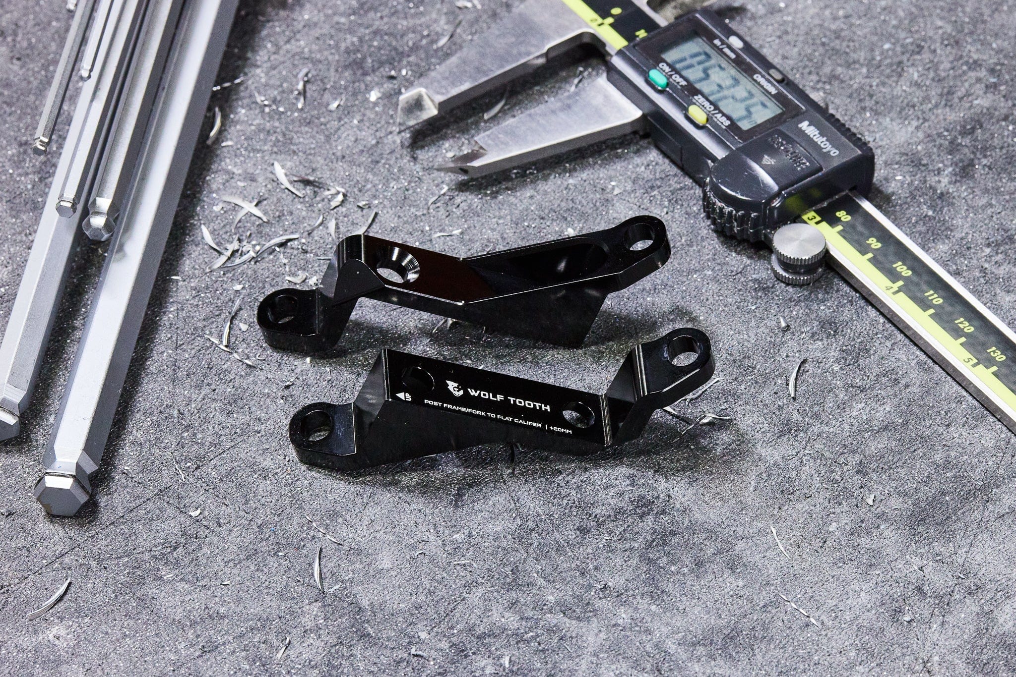 Wolf Tooth Disc Brake Adapter - Post to Flat Mount, +20mm