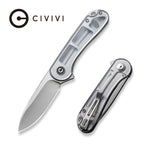 CIVIVI Elementum Black G10 Handle Satin Finished D2 Blade