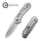 CIVIVI Elementum Black G10 Handle Satin Finished D2 Blade