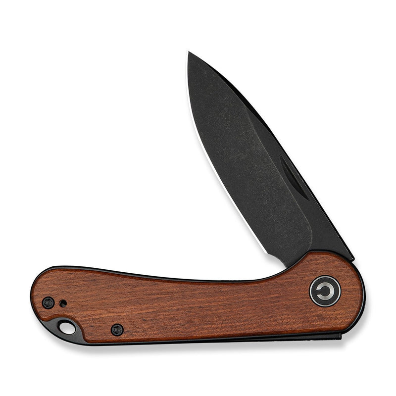 CIVIVI Elementum Cuibourtia Wood Handle Black Stonewashed D2 Blade