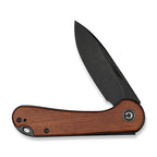 CIVIVI Elementum Cuibourtia Wood Handle Black Stonewashed D2 Blade