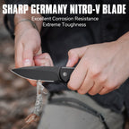 CIVIVI Primitrox Black G10 Handle Black Stonewashed Nitro-V Blade