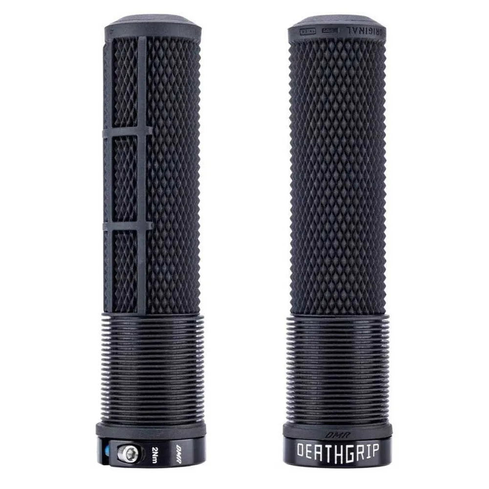 DMR DeathGrip 2 Flangeless Grips - Thin, Lock-On, Black