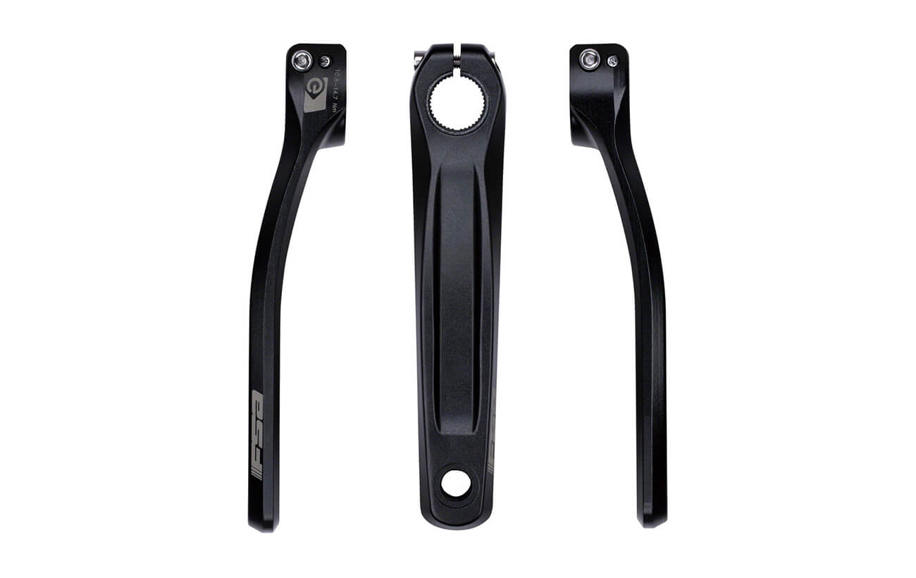 Full Speed Ahead CK-751 Shimano STEPS E8000/E7000/E6100 Ebike Crank Arm Set - 170mm, S spline with Bolts, Black