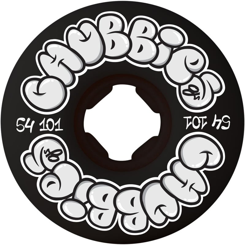 Wheels - OJ 54mm Team Elite Throw Ups Chubbies Black   101a