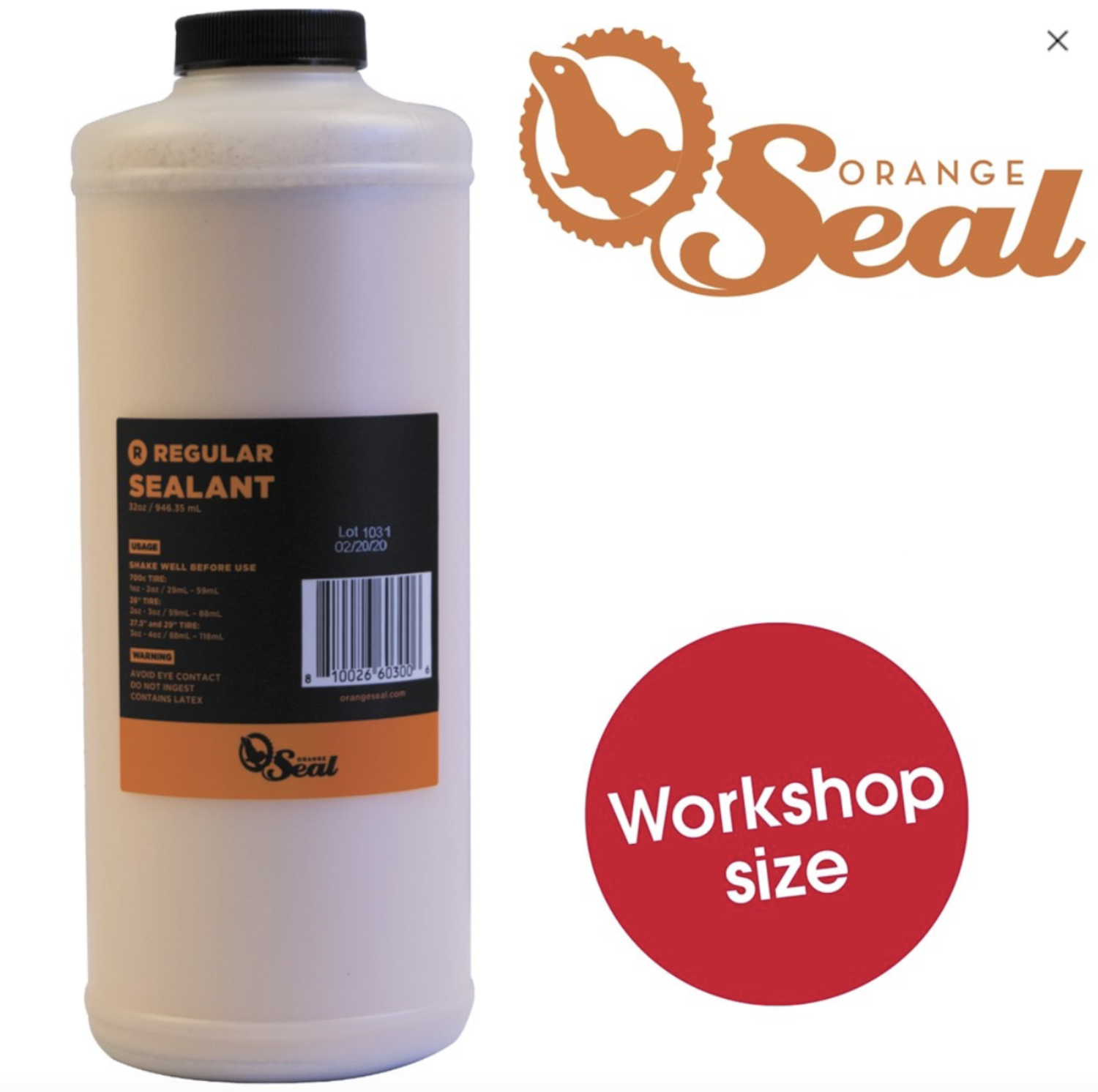 Sealant - Orange Seal Endurance Tire Sealant, 32oz (946mL)