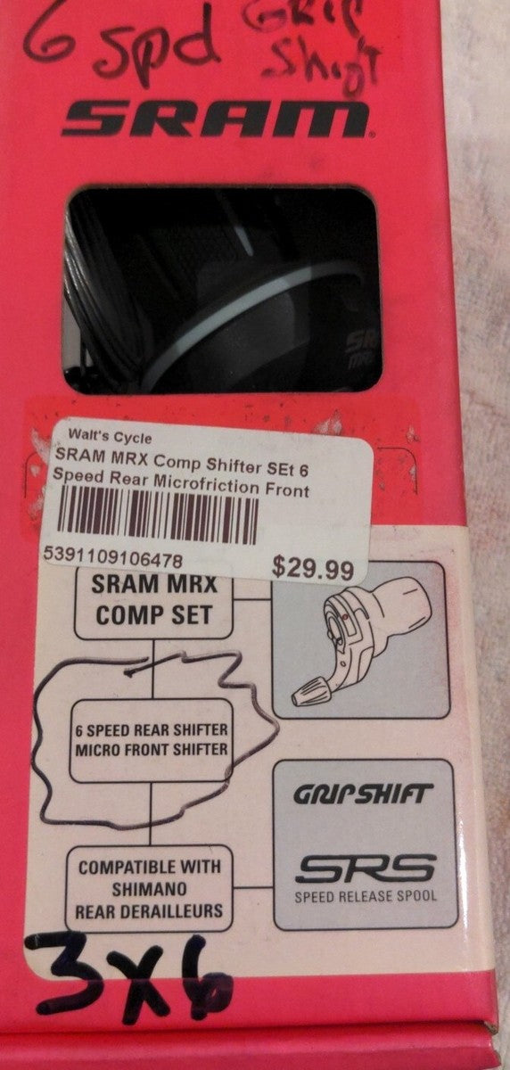 SHIFTER SRAM MRX COMP 3x6-PAIR MICRO FRT